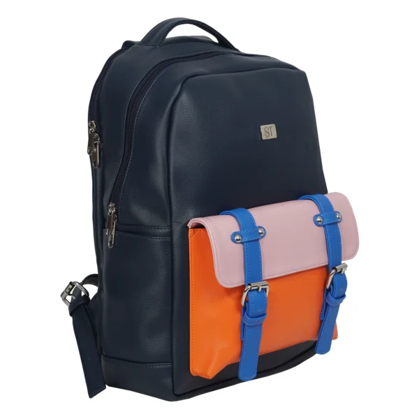 MORRAL TOMMY AZUL CON NARANJA - Image 2